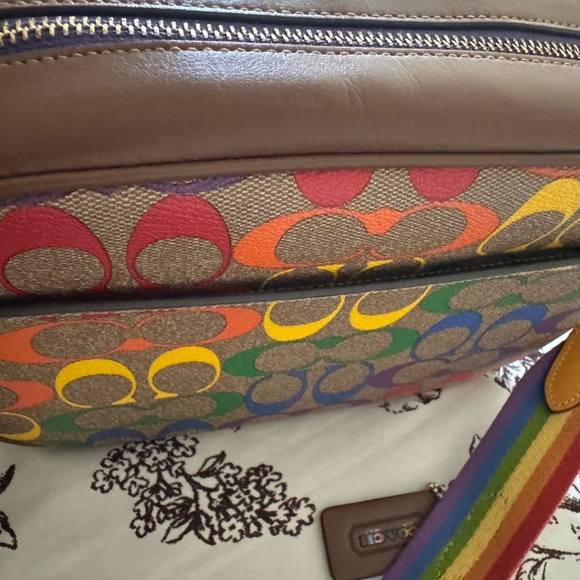Coach Rainbow Signature Crossbody Bag - Picture 5 of 7